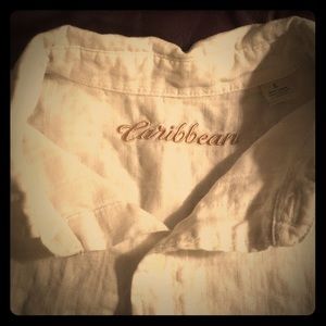 Caribbean long sleeve button down shirt